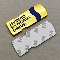 Emblème Hybrid Synergy Drive Métal 3D Toyota Corolla Yaris Auris RAV4 C-HR Noir Chrome Argent Or