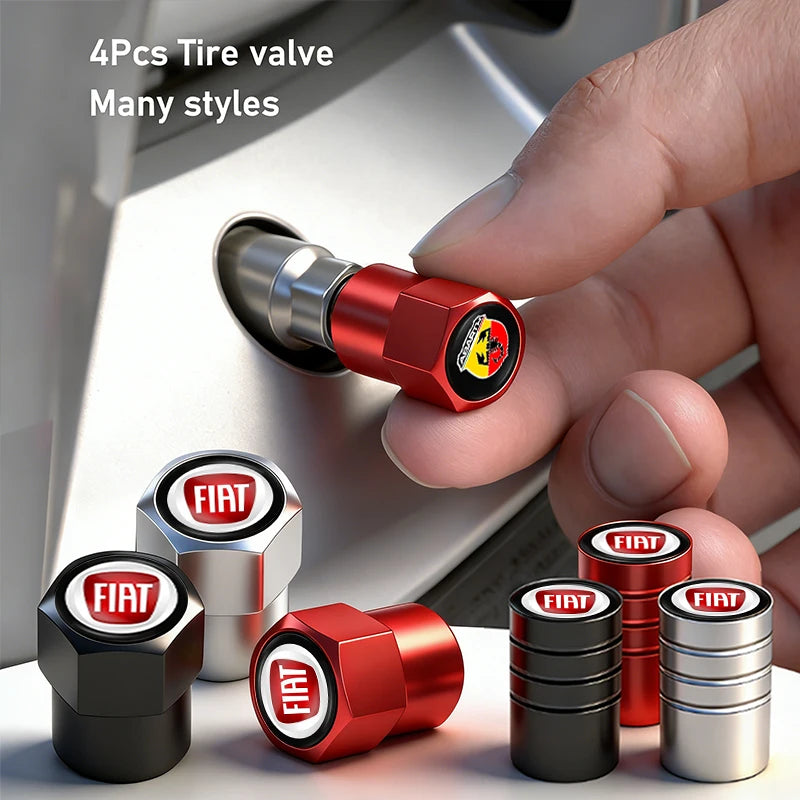 Bouchons de Valve Fiat Abarth 500 Panda Punto Métal 3D