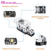 Projecteur Porte Volvo V60 2013-2024 LED, Lot de 2, 8 Motifs, Remplacement Direct