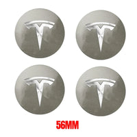 Cache-Moyeux Tesla Model 3 Y S X 56mm Logo — détail de fixation