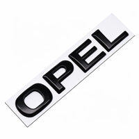 Logo Opel et Corsa Lettres 3D en Métal Emblème Autocollant pour Coffre Arrière Noir ou Argent
