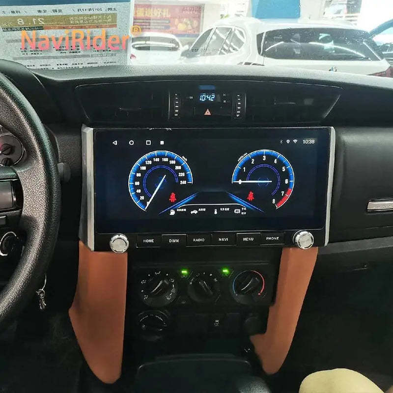 Autoradio Écran 12,3 Pouces Toyota Fortuner et Hilux 2015-2021 Android 14 CarPlay Sans Fil DSP