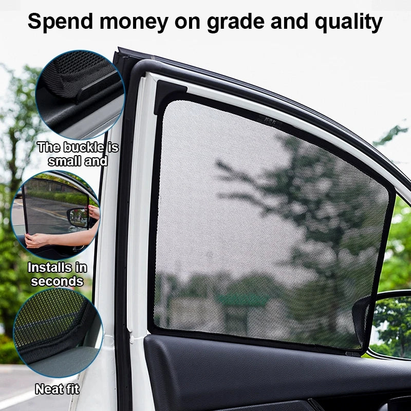 Pare-Soleil Magnétique Mercedes GLE W167 2020-2024 Vitres Latérales Rideaux Isolation Thermique