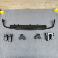 Diffuseur Arrière Audi A6 S6 C8 2019-2021 avec 4 Embouts Argent ou Noirs