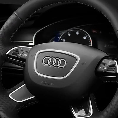Logo Audi Autocollant 4 Anneaux Électroplaqué A3 A4 Q5