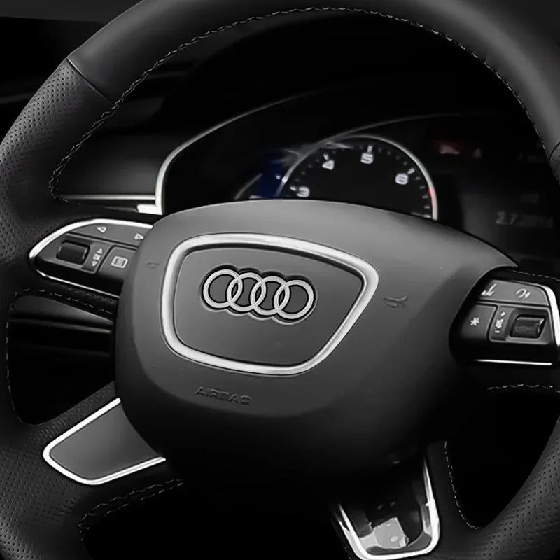 Logo Audi Autocollant 4 Anneaux Électroplaqué A3 A4 Q5