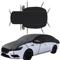Demi-Housse Voiture Matelassée Noire Épaisse 515 x 223 cm