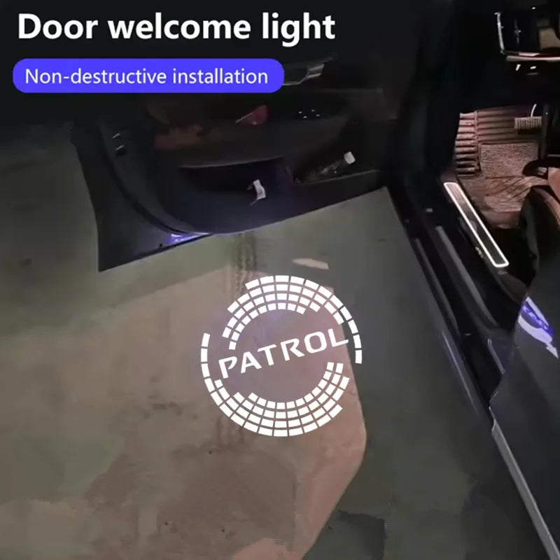 Projecteur Logo Porte Nissan Patrol Y62 LED 2 Pièces