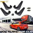 Garde-Boue Renault Clio Lot de 4 Bavettes Avant et Arrière Clio 1 à 5