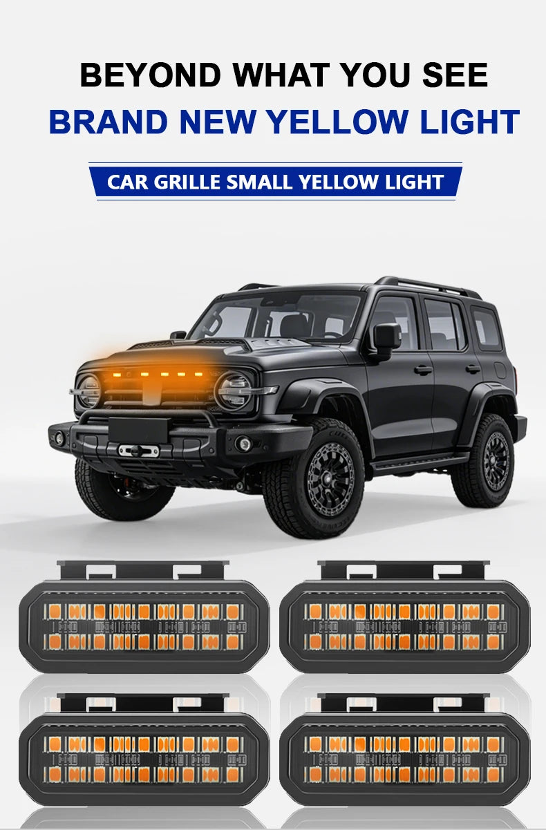 Feux de Calandre LED Nissan Frontier 4, 5 ou 8 Feux RGB ou Couleur