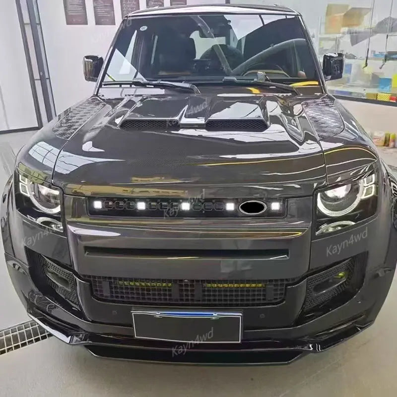Calandre LED Dynamique Land Rover Defender L663 90 110 130 2020-2026 Type OCTA Jaune Blanc