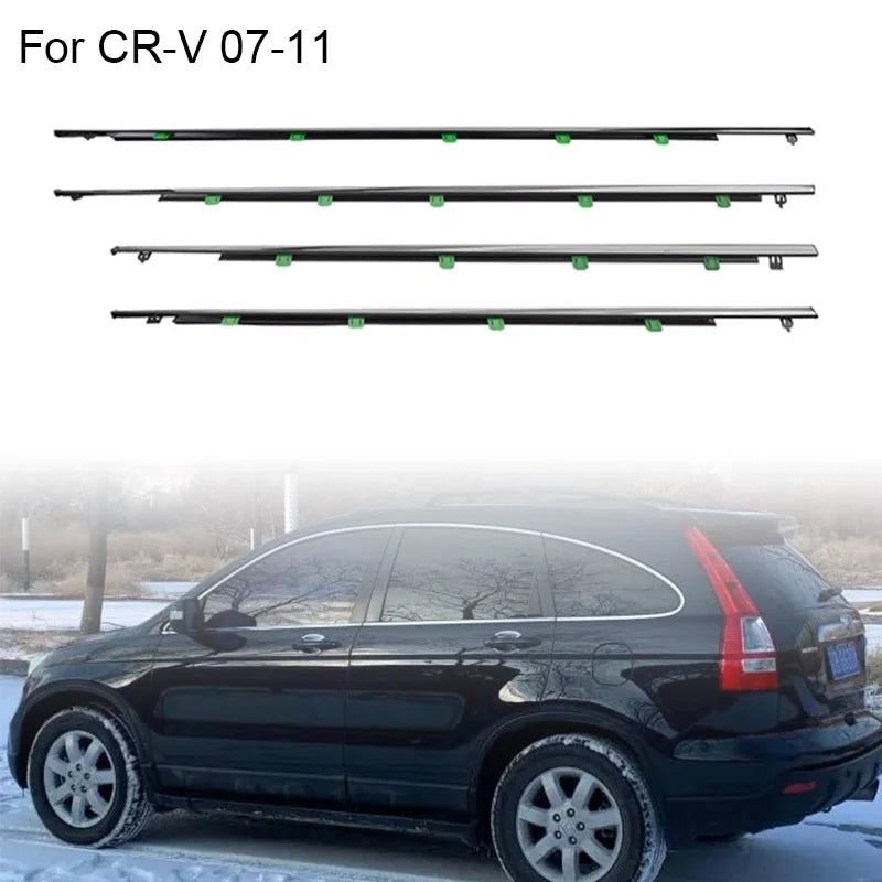 Joints de Lèche-Vitre Chromés Honda CR-V 2007-2011 Lot de 4