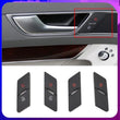 Cache-Boutons de Verrouillage de Porte Audi A6 C6 S6 RS6