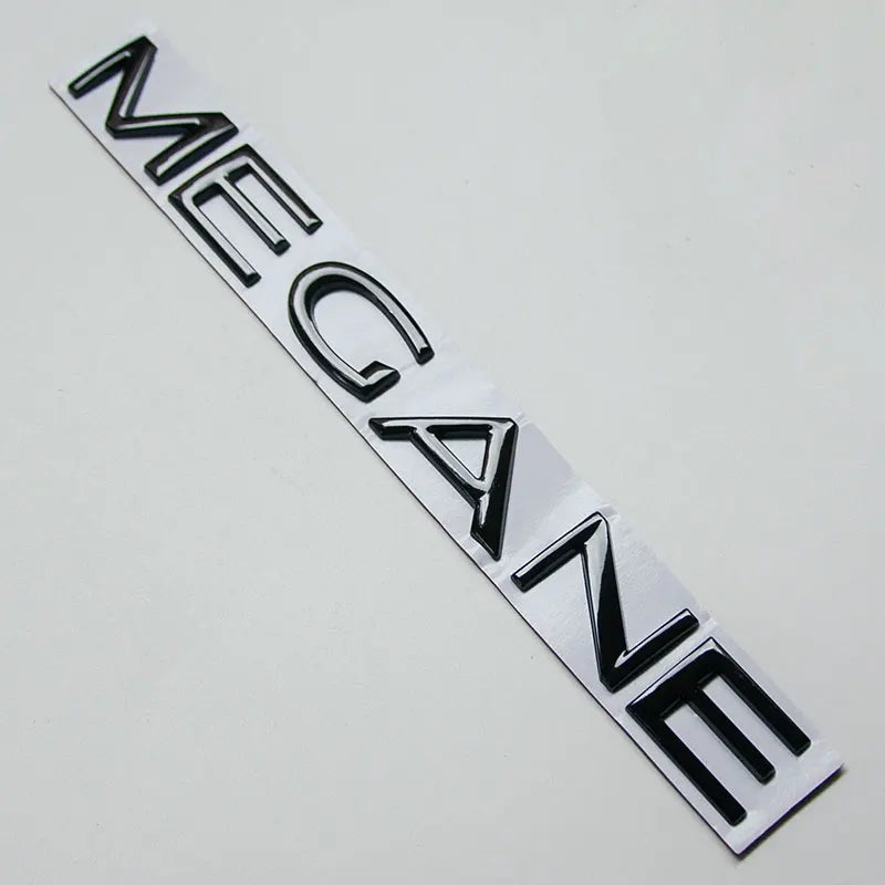 Logo Renault Mégane, Lettres de Coffre 3D 23,5 cm Rouge, Noir, Chrome ou Or, Mégane 1, 2, 3, 4 et RS