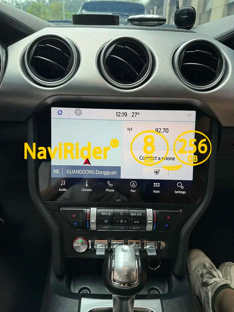Autoradio Android Ford Mustang 2015-2021 Écran QLED Double Système CarPlay GPS DSP