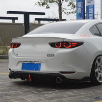 Diffuseur Arrière Mazda 3 Axela 2020-2025 Noir Brillant 3 Pièces