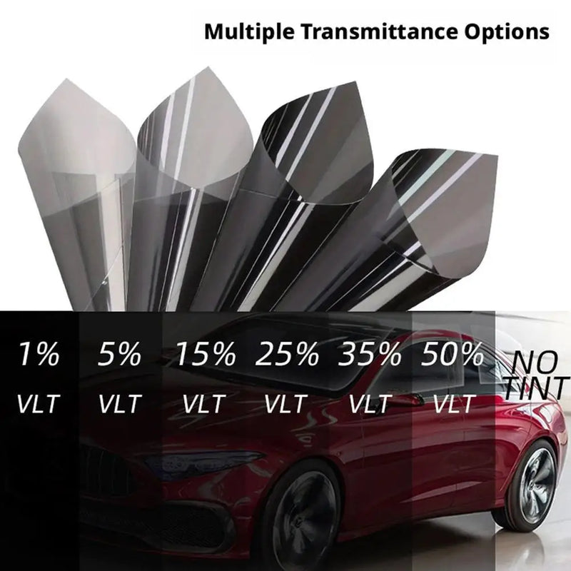 Film Teinté Vitres Voiture Kit de Pose 50 x 300 cm Anti-UV