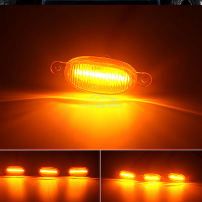 Éclairage LED Ambre Universel 12V Voiture 4 Pièces