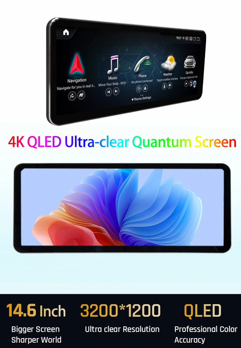 Autoradio Android Mercedes Classe G W463 2013-2018 Écran QLED 14,6 pouces CarPlay Sans Fil GPS