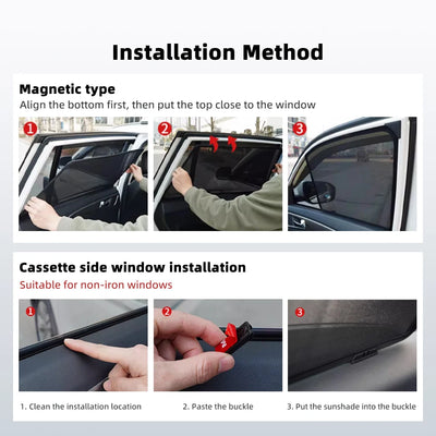 Pare-Soleil Magnétique Vitres Latérales Suzuki Vitara 2014-2024