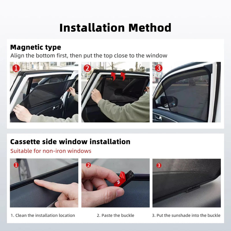 Pare-Soleil Magnétique Vitres Latérales Suzuki Vitara 2014-2024