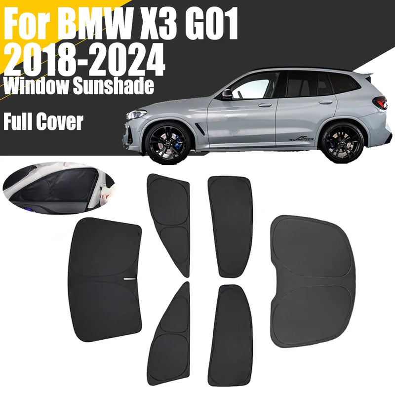 Pare-Soleil Vitres et Pare-Brise BMW X3 G01 2018-2024 Sur Mesure Couverture Complète