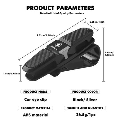 Support de Lunettes pour Pare-Soleil Skoda Octavia Superb