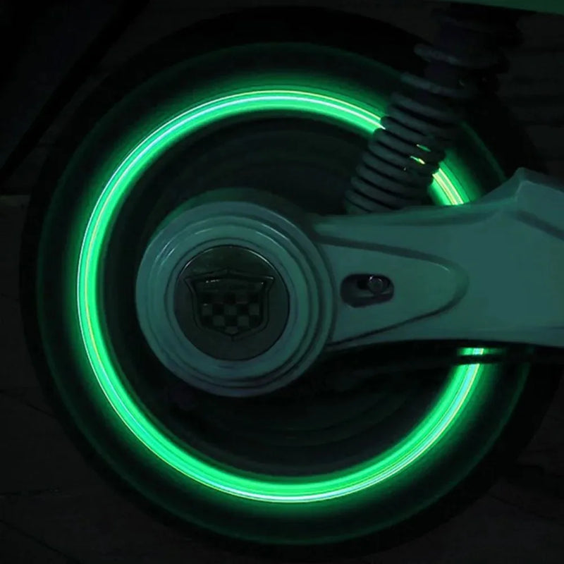 Bouchons de Valve Universels Lumineux Fluorescents 20 Pièces — détail de finition