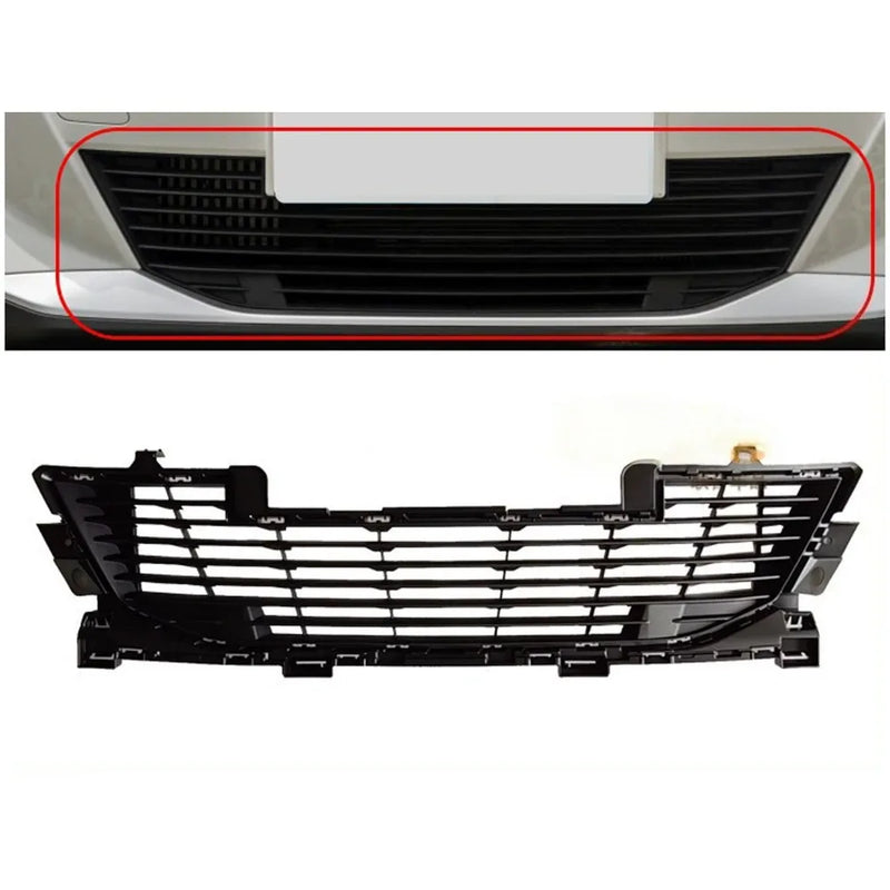 Grille de Calandre Inférieure de Pare-Chocs Avant Peugeot 2008 2020-2023 Noire