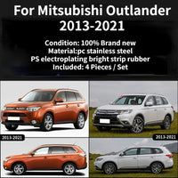 Déflecteurs de vitre Mitsubishi Outlander 2013-2023 4 pièces