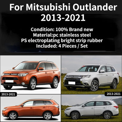 Déflecteur de Vitre Mitsubishi Outlander 2013-2023 Kit 4 Pièces