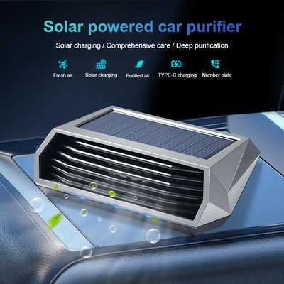 Purificateur d'Air Voiture Solaire Capteur de Vibration