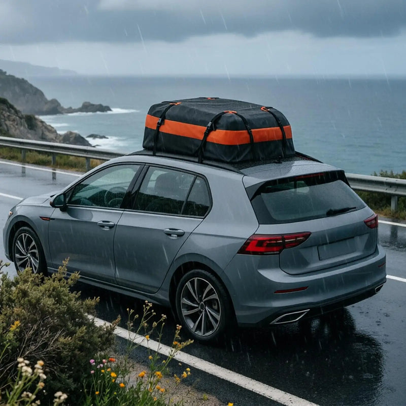 Sac de Toit de Voiture en Tissu Oxford Imperméable 112 x 88 x 44 cm pour SUV, Camion et Remorque