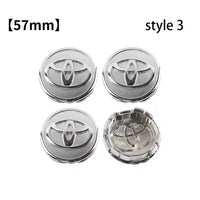 Cache-Moyeux Toyota Yaris Corolla RAV4 Camry 57mm 62mm — vue de profil