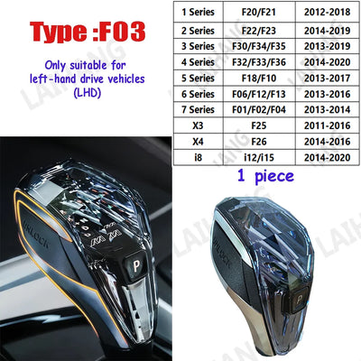 Pommeau de Vitesse Cristal BMW