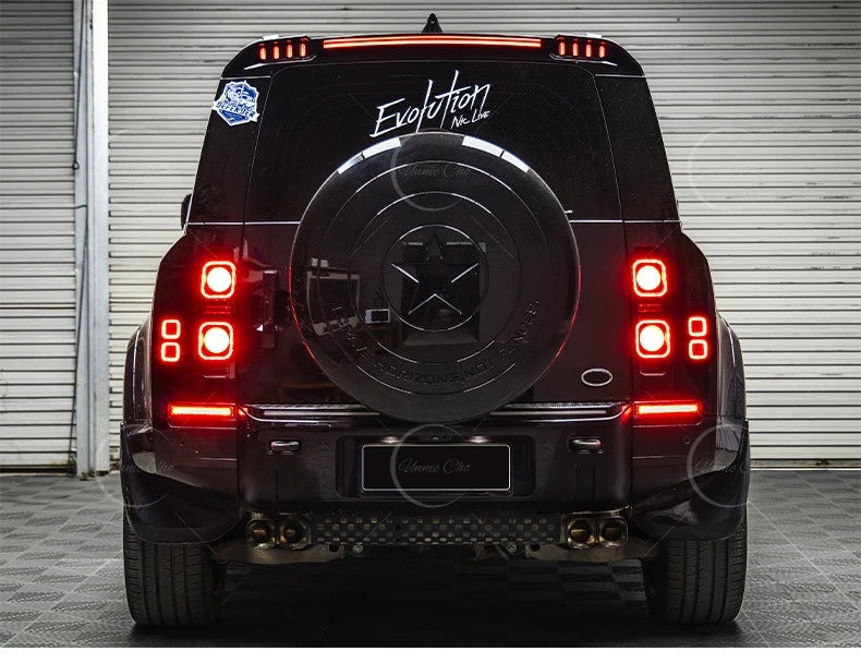 Feux Arrière LED Land Rover Defender 90 110 130 2020-2026 : Stop, Recul et Clignotant Séquentiel, Paire