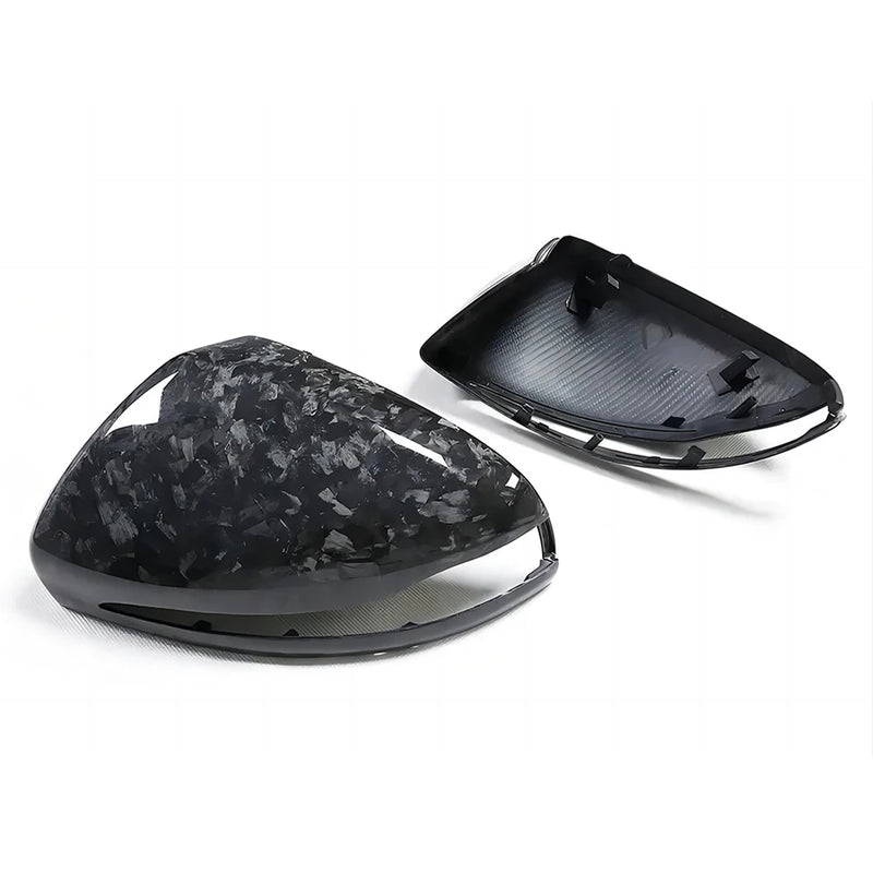 Coque de Rétroviseur Mercedes GLC X253, EQA, EQB X243, EQC N293 en Carbone Véritable de Remplacement, Sec, Forgé ou Liseré Rouge