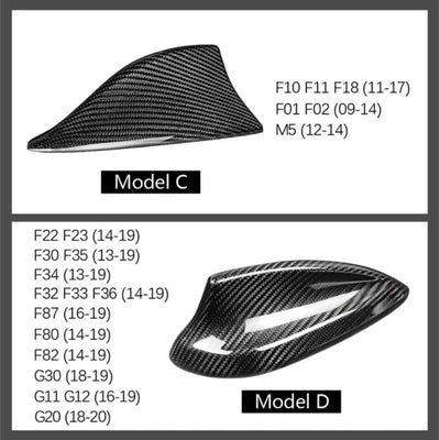 Antenne Shark Fin BMW M2 M3 M4 X1 X3 F22 F30 Carbone