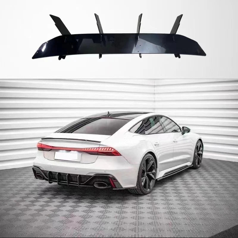Lame Pare-Choc Arrière Audi RS6 RS7 ABS Noir