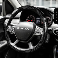 Surcouches de Volant à Clips Aspect Carbone Dacia Sandero Stepway Duster Jogger Bigster Spring Logan
