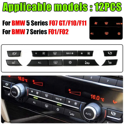Boutons de Climatisation de Remplacement BMW F07 F10 F11 F01