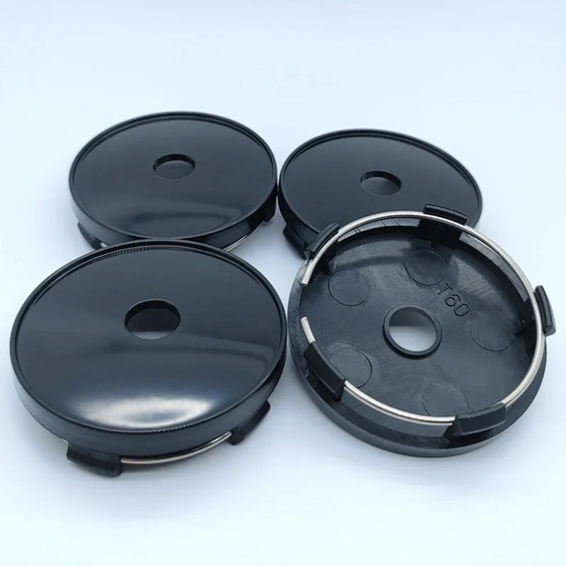 Cache-Moyeux Universels Vierges 60mm Sans Logo Kit 4 — vue d'ensemble