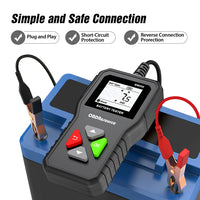 Testeur de Batterie Voiture 6V 12V 24V 100-2000 CCA Écran LCD