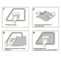Film Teinté Vitres Voiture Kit de Pose 50 x 300 cm Anti-UV