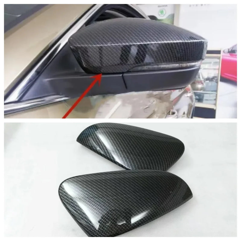 Coques de Rétroviseur Skoda Kodiaq 2017-2020 Chromées ou Aspect Carbone, ou Contours Chromés, Paire