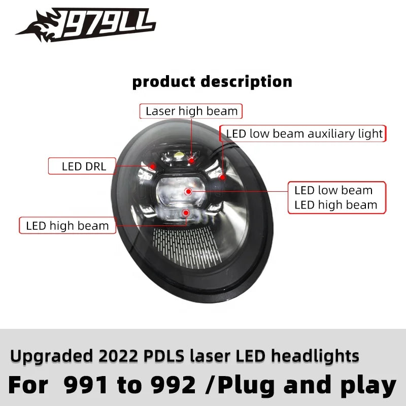 Phares LED Porsche 911 Carrera 991 Matrix 2012-2018