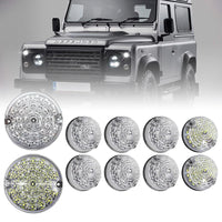 Kit Feux Arrière LED Land Rover Defender 90 110 1983-2016 Lentille Transparente