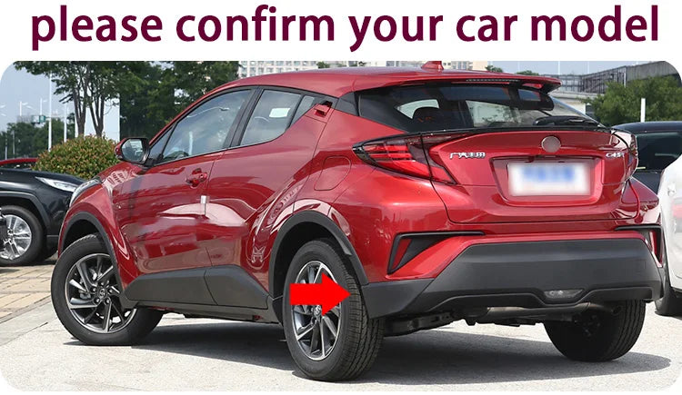 Garde-Boue Toyota C-HR 2016-2023 Jeu de 4 Bavettes Avant et Arrière en ABS