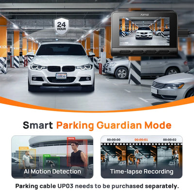 Dashcam 70mai A810 4K Avant Arrière GPS ADAS