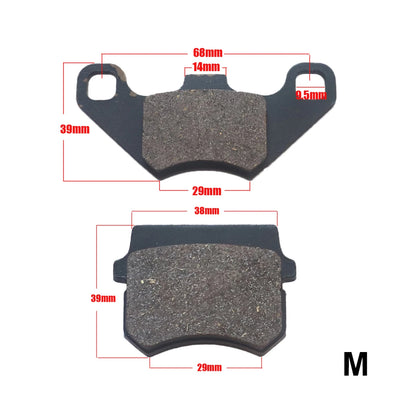 Plaquettes de Frein Moto Quad ATV Scooter 50-250cc